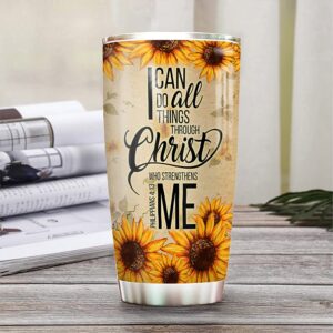 20oz Birthday Gifts for Women, Mom, Friend - Unique Christian Gifts - Religious Gifts For Women Faith Cross Tumbler Cup with Lid, Double Wall Vacuum Insulated Travel Coffee Mug