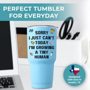 Funny Pregnancy Tumbler 30oz, Pregnancy Gifts For First Time Moms, Best Gifts For Expecting Mom, New Pregnant Mom Gifts For Pregnant Women Mom To Be Gifts For 1st Time Mom, Gifts For Expecting Mothers