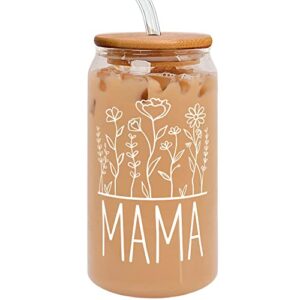 Gifts for Mom from Daughter Son - Mom Gifts - Mothers Day Gifts for Mom, Mom Birthday Gifts, Birthday Gifts for Mom - Mother Gifts, Mama Gifts, Presents for Mom, Gift for Mom - 16 Oz Mom Can Glass