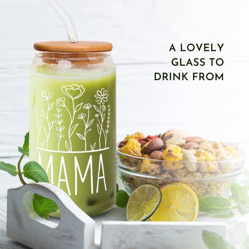 Gifts for Mom from Daughter Son - Mom Gifts - Mothers Day Gifts for Mom, Mom Birthday Gifts, Birthday Gifts for Mom - Mother Gifts, Mama Gifts, Presents for Mom, Gift for Mom - 16 Oz Mom Can Glass