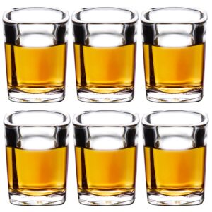 PARACITY 6-Pack Shot Glasses Set, Cool Shot Glasses 2 oz, Tequila Shot Glasses with Heavy Base, Gift for Men, Father's Day Gift