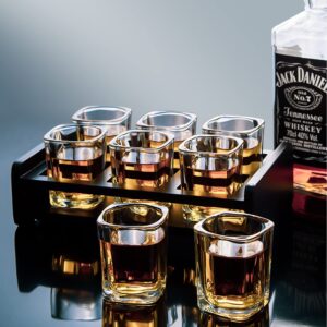 PARACITY 6-Pack Shot Glasses Set, Cool Shot Glasses 2 oz, Tequila Shot Glasses with Heavy Base, Gift for Men, Father's Day Gift