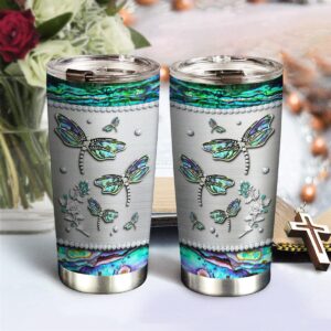 20oz Dragonfly Gifts for Women, Valentines Day Gifts for Her, Unique Birthday Gifts, Inspirational Gifts for Women, Printed Jewelry Dragonfly Tumbler Cup, Insulated Travel Coffee Mug with Lid