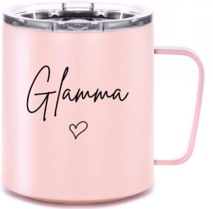 violet & gale glamma gifts for grandma 12oz thoughtful first time grandma gifts new grandma to be coffee mug glam ma travel cup