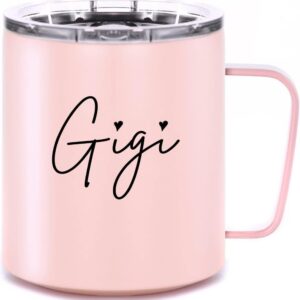 VIOLET & GALE Gigi Gifts for Grandma 12oz Lovely Gigi Coffee Mug for GG from Grandkids Gigi to Be Travel Tumbler Cup