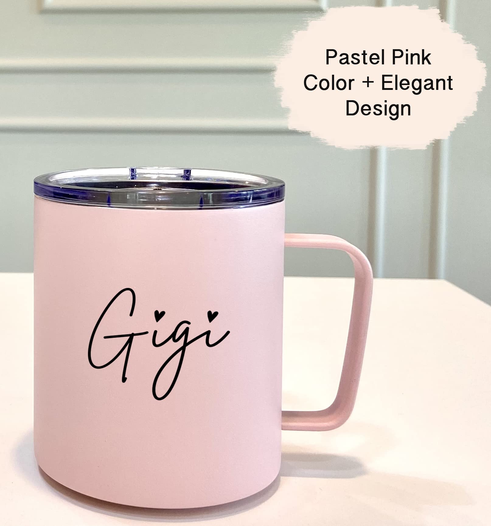 VIOLET & GALE Gigi Gifts for Grandma 12oz Lovely Gigi Coffee Mug for GG from Grandkids Gigi to Be Travel Tumbler Cup