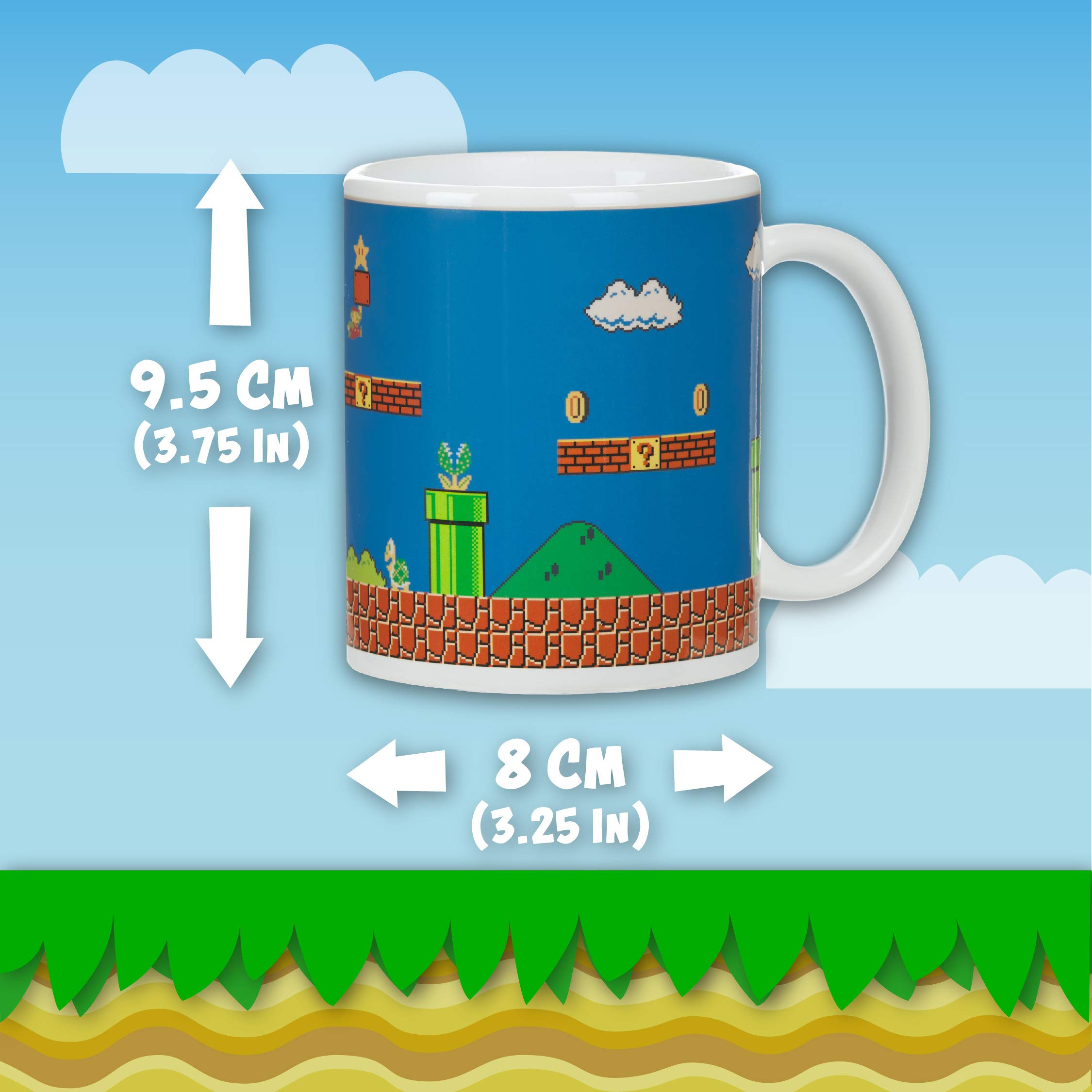 Paladone Super Mario Brothers Heat Changing Ceramic Coffee Mug - Collectors Edition