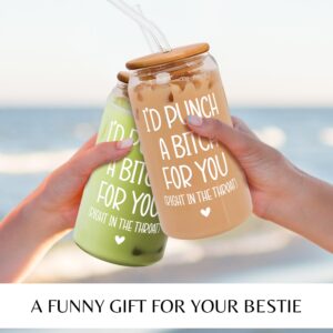 Gifts for Friends Female - Friendship Gifts for Women Friends - Best Friend Birthday Gifts for Women - Inspirational Friend Gifts for Women, BFF Gifts, Bestie Gifts for Women Friends - 16 Oz Can Glass