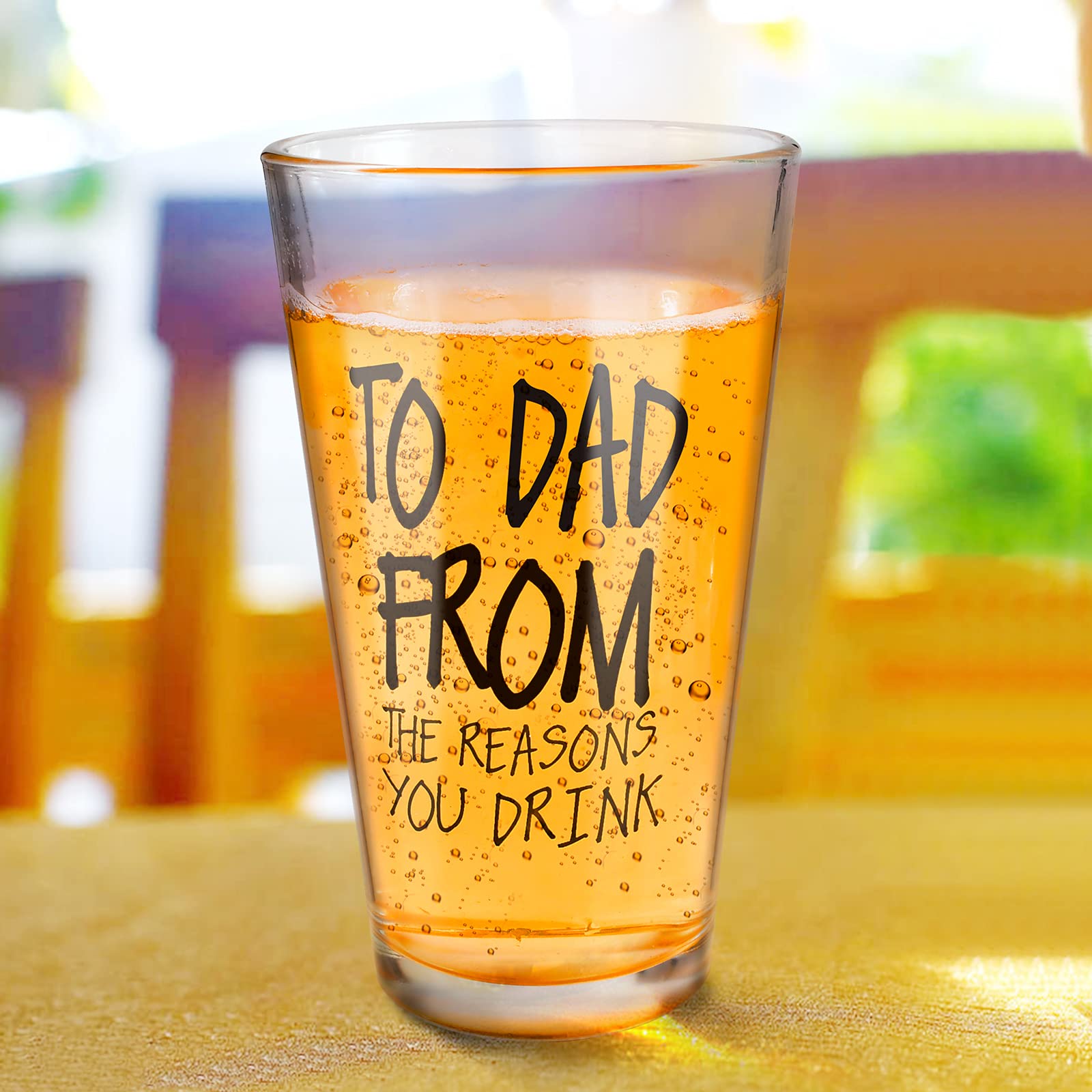 Gifts for Dad,Fathers Day Dad Gifts from Daughter Son Wife,16 OZ Funny Beer Glass Gifts for Dad Men Grandpa Stepdad Father in Law Husband,Dad Gifts for Fathers Day Birthday Christmas Anniversary