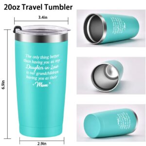 GINGPROUS Daughter In Law Gifts, The Only Thing Better Than Having You Tumbler Mothers Day Birthday Gifts Christmas Gifts for Daughter In Law from Mother In Law, 20oz Insulate Travel Tumbler, Mint