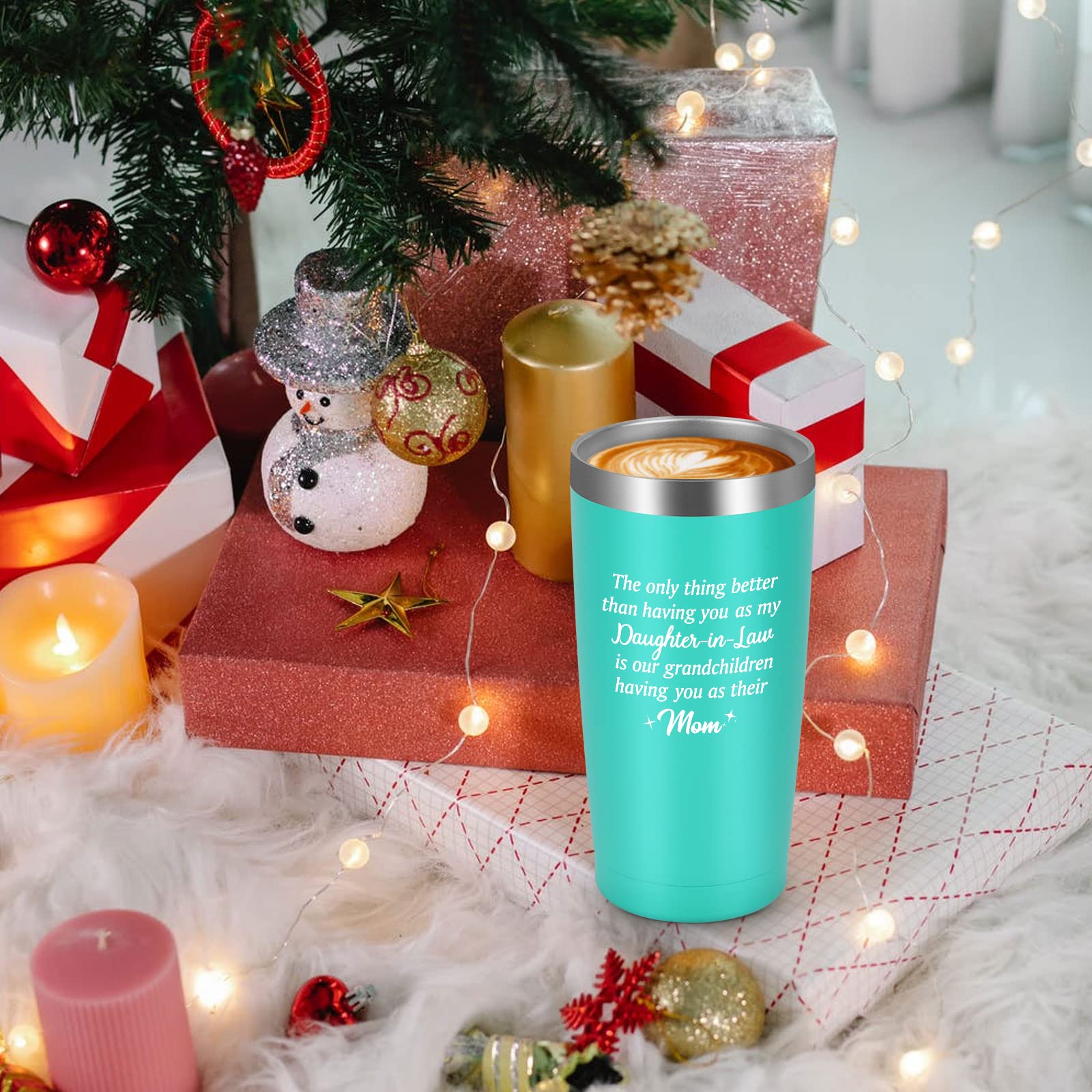 GINGPROUS Daughter In Law Gifts, The Only Thing Better Than Having You Tumbler Mothers Day Birthday Gifts Christmas Gifts for Daughter In Law from Mother In Law, 20oz Insulate Travel Tumbler, Mint