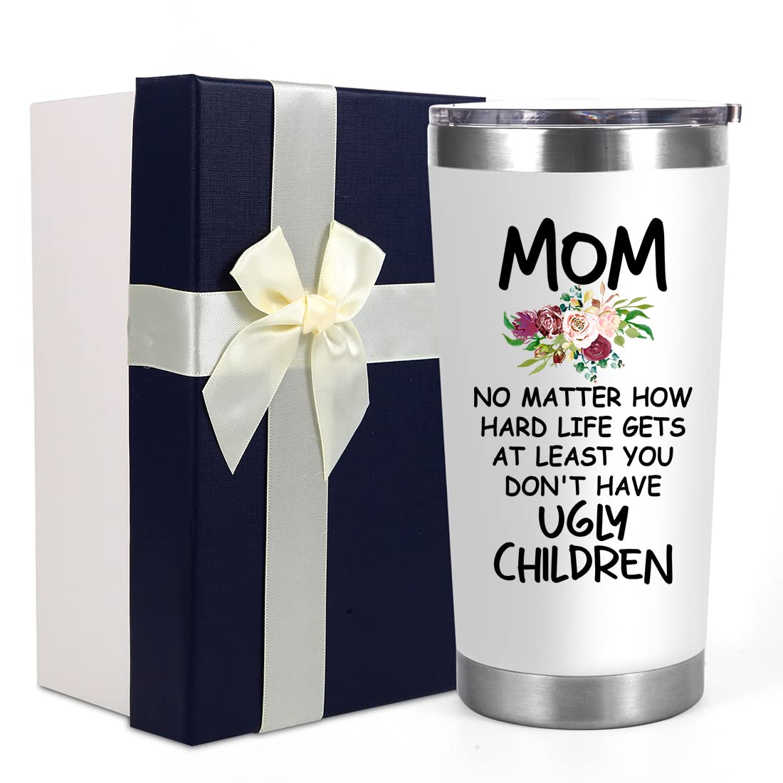 UNNESALT Mothers Day Gifts for Mom from Daughter, Son, Kids - Mothers Day Gifts for Mom, Grandma, Wife - Birthday Gifts for Mom, Mother, Wife, Bonus Mom, Mother In Law, New Mama - 20 Oz Tumbler