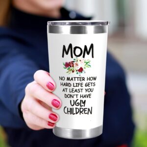 UNNESALT Mothers Day Gifts for Mom from Daughter, Son, Kids - Mothers Day Gifts for Mom, Grandma, Wife - Birthday Gifts for Mom, Mother, Wife, Bonus Mom, Mother In Law, New Mama - 20 Oz Tumbler