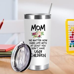 UNNESALT Mothers Day Gifts for Mom from Daughter, Son, Kids - Mothers Day Gifts for Mom, Grandma, Wife - Birthday Gifts for Mom, Mother, Wife, Bonus Mom, Mother In Law, New Mama - 20 Oz Tumbler