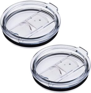 ailuxuan tumbler lids spillproof 20 oz,2 replacement lids for 20 oz yeti rambler,bpa free & straw friendly,spill-proof lids,covers for 20 ounce tumbler cup(20 oz, 2 pack)
