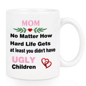 gifts for mom coffee mug, mothers day gifts for mom from daughter son, birthday gifts for mom fun novelty cup unique gifts funny mom mug 11oz (white01)
