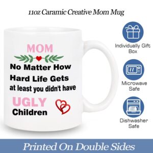 Gifts for Mom Coffee Mug, Mothers Day Gifts for Mom from Daughter Son, Birthday Gifts for Mom Fun Novelty Cup Unique Gifts Funny Mom Mug 11oz (White01)
