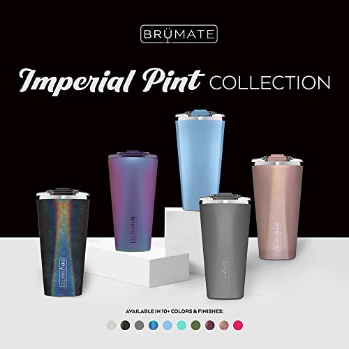 BrüMate Imperial Pint - 20oz 100% Leak-Proof Insulated Tumbler with Lid - Double Wall Vacuum Stainless Steel - Shatterproof - Travel & Camping Tumbler for Beer, & Cocktails (Glitter Mermaid)