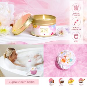 Birthday Gifts for Women Bath Relaxing Spa Gifts for Mom Candle Gift Basket for Best Friends Unique Gifts for Women Sleep Well Gift Set Get Well Soon Gifts for Sister Wife Her Coworker Bestie
