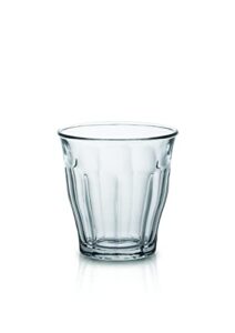 duralex made in france picardie clear tumbler, set of 6, 10-1/2-ounce