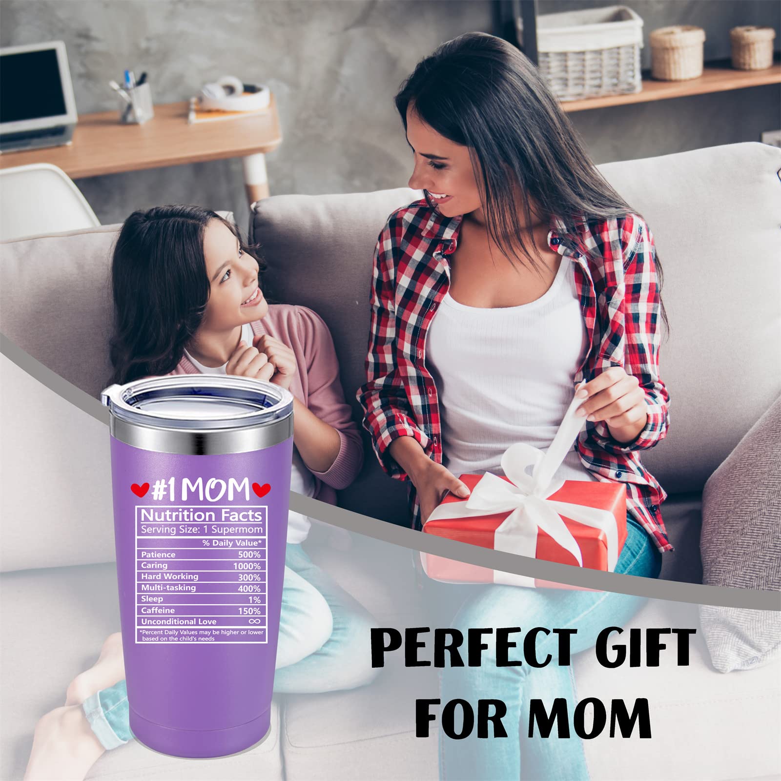 Gifts for Mom from Daughter, Son, Husband - First Mothers Day Gifts for Mom, Women, Wife - Funny Birthday Gifts Ideas for Mom -Personalized Best Mom Ever Presents for New Mom, Bouns Mom -20 oz Tumbler