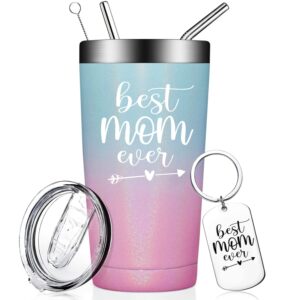 fufandi mom gifts, best mom ever - christmas birthday gifts for mom from daughter, son, husband - mothers day gifts for mom, mama, mommy, wife - mom tumbler cup