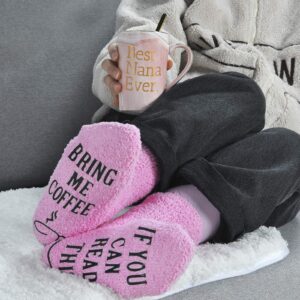 Best Nana Ever Funny Coffee Mug Nana Gifts for Women Grandma Mothers Day Gifts for Nana Women from Grandchildren Grandson Grandkids Grandma Marble Cup 14 Oz Pink with Gift Box, Socks