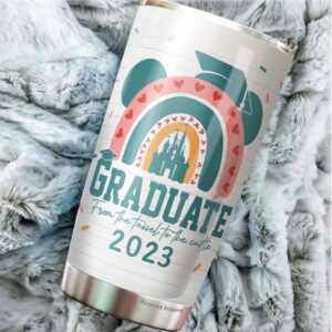 Graduation Gifts - Graduation Decorations - Perfect Gifts For Graduates - From The Tassel To The Castle Mug - Meaning Gift 2023 For College High School Masters Degree Friend Daughter Son Tumbler 20oz