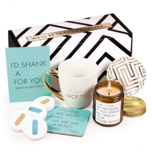 luxe england gifts funny friend gifts for women - unique funny gift box great as birthday gifts for best friend woman, funny gifts for friends, friendship gifts for women