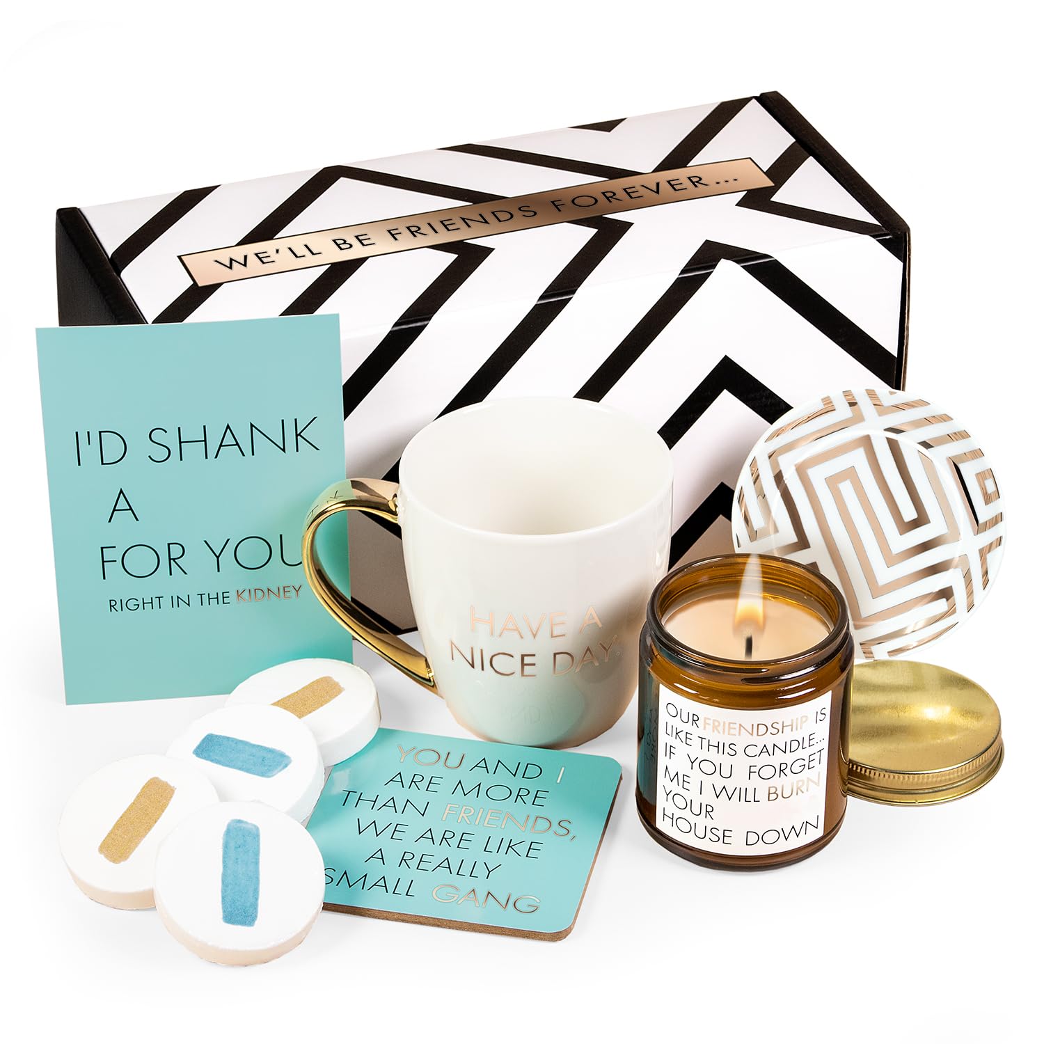 Luxe England Gifts Funny Friend Gifts for Women - Unique Funny Gift Box Great as Birthday Gifts for Best Friend Woman, Funny Gifts for Friends, Friendship Gifts for Women