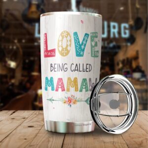 Kozmoz Inspire Love Being Called Mamaw Coffee Tumbler 20oz - Gifts For Women Grandma Coffee Tumbler Mothers Day Gifts - Gift Women Grandma Gifts -Gifts From Grandson Grandkids Grandma Tumbler
