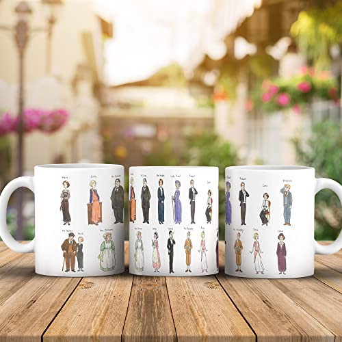 Downton Abbey Fanart Character Design Watercolours - The Best Gift For Holidays Coffee Mugs 11 ounce