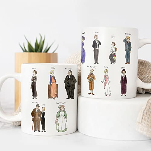 Downton Abbey Fanart Character Design Watercolours - The Best Gift For Holidays Coffee Mugs 11 ounce