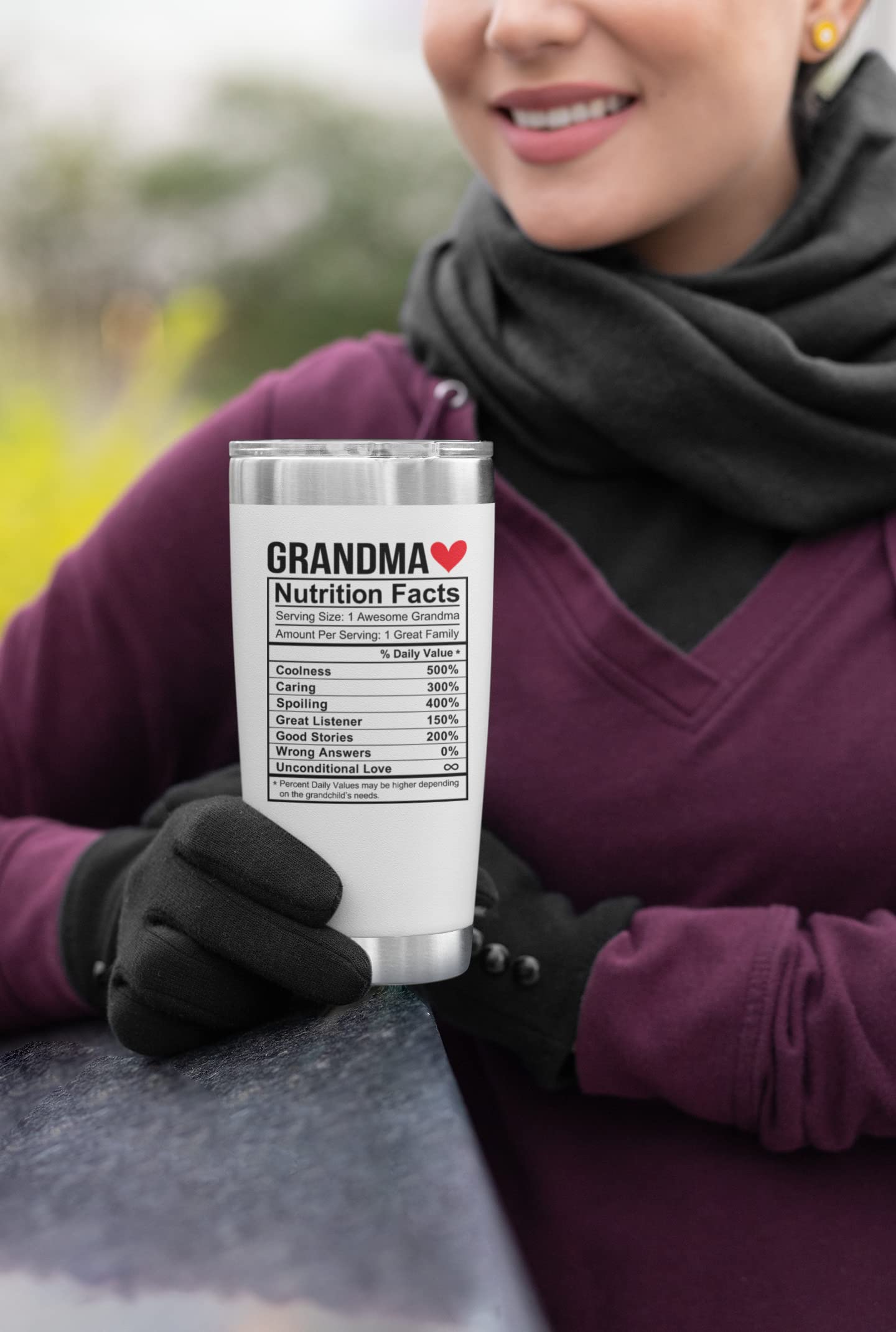 NewEleven Gifts For Grandma - Grandma Gifts From Granddaughter, Grandson - Unique Birthday Present Ideas For Grandma, Nana, Gigi, Mimi, Grammy From Grandchildren, Grandchild - 20 Oz Tumbler