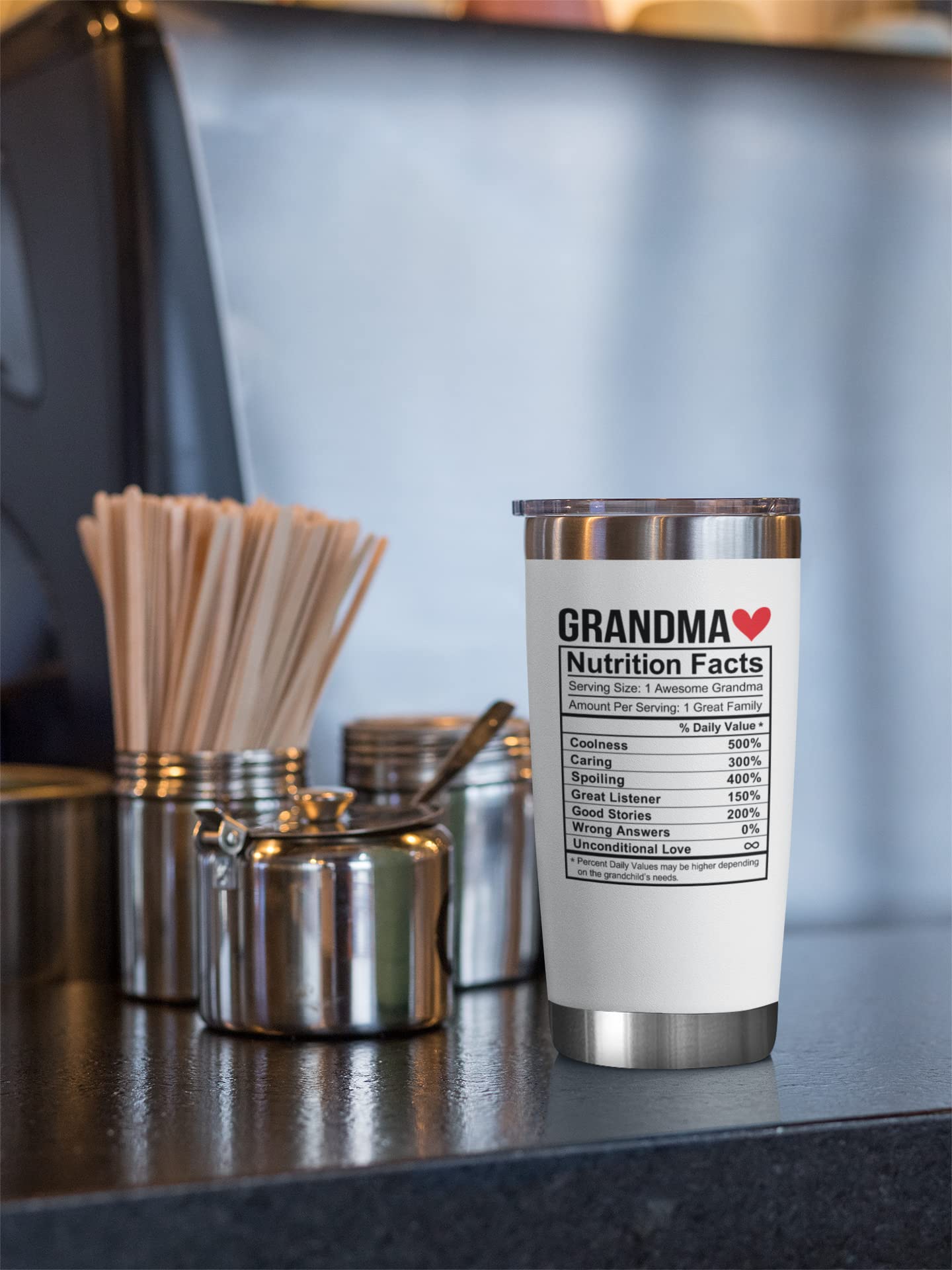 NewEleven Gifts For Grandma - Grandma Gifts From Granddaughter, Grandson - Unique Birthday Present Ideas For Grandma, Nana, Gigi, Mimi, Grammy From Grandchildren, Grandchild - 20 Oz Tumbler