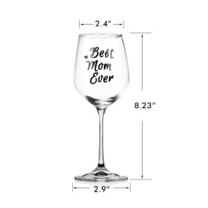Gifts for Mom from Son Daughter Kids , Mothers Day Gifts for Mom, Funny Mom Gifts for Women Her Wife, Cool Gag Birthday Present Wine Glasses, Novelty Gifts for Mothers Day Christmas Valentines Day