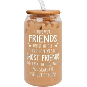 Friendship Gifts for Women Friends - Gifts for Friends Female, Gifts for Best Friends Women, Bestie Gifts for Women, Friend Gifts, Bestie Gifts - Best Friend Birthday Gifts for Women - Can Glass