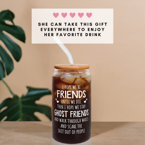 Friendship Gifts for Women Friends - Gifts for Friends Female, Gifts for Best Friends Women, Bestie Gifts for Women, Friend Gifts, Bestie Gifts - Best Friend Birthday Gifts for Women - Can Glass