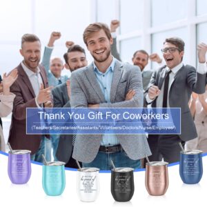 Sieral 6 Pcs Thank You Appreciation Gifts for Employees 12 oz May You Be Proud Tumbler Stainless Steel Inspirational Coworker Mug for Christmas Thanksgiving Day Volunteer (Multi Colors)