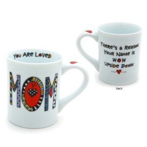 Our Name is Mud “Loved Mom” Cuppa Doodle Porcelain Mug, 16 oz.