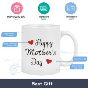 Cabtnca Happy Mother's Day Mug, Mothers Day Gifts for Mom Grandma, Mom Gifts from Daughter Son, Mom Gift, Grandma Mom Mug, Bonus Mom Mother in Law New Mom Aunt Sis Mothers Day Gifts, 11Oz