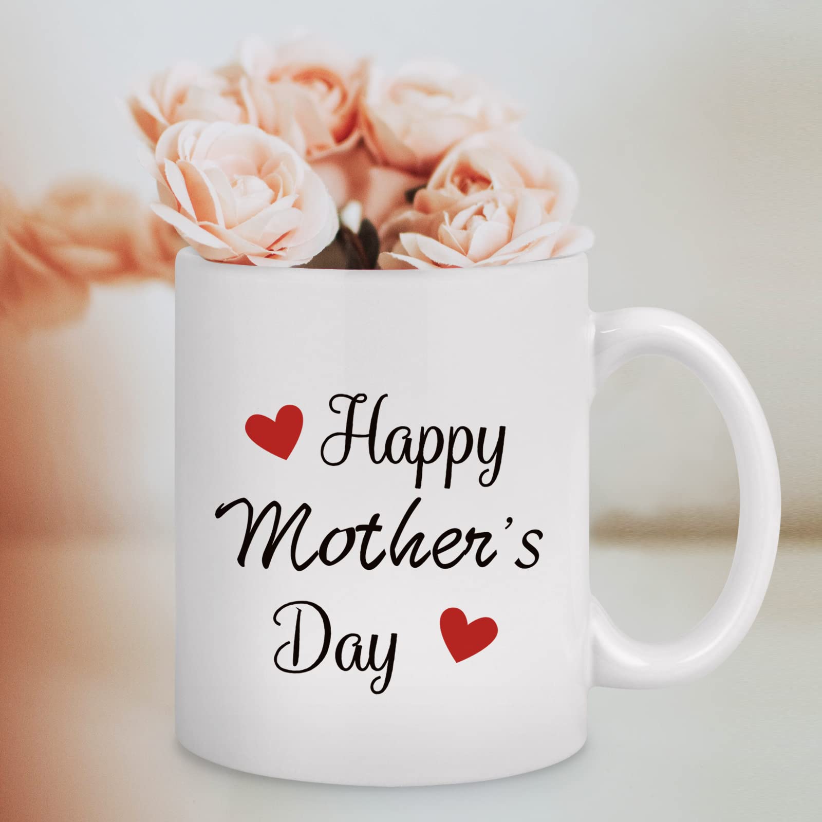Cabtnca Happy Mother's Day Mug, Mothers Day Gifts for Mom Grandma, Mom Gifts from Daughter Son, Mom Gift, Grandma Mom Mug, Bonus Mom Mother in Law New Mom Aunt Sis Mothers Day Gifts, 11Oz
