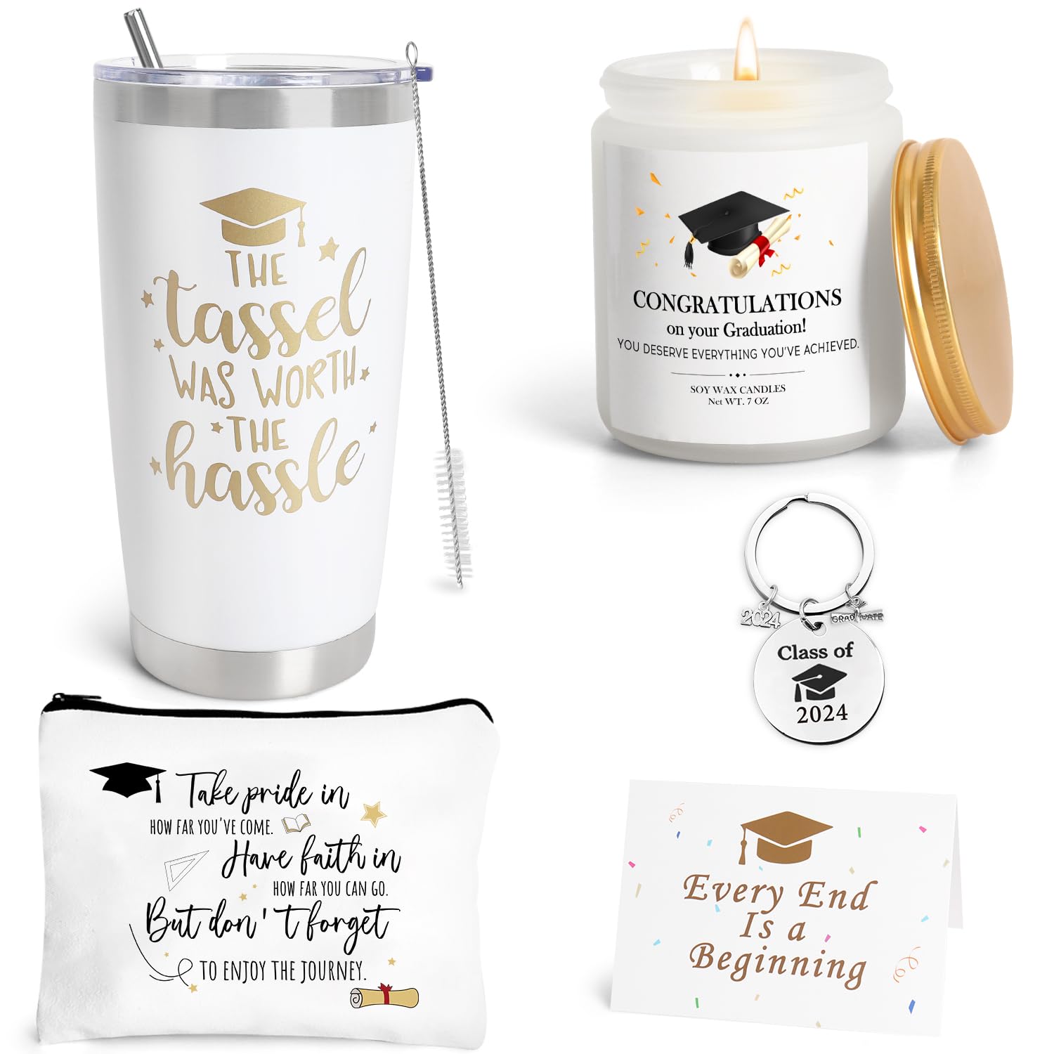 UAREHIBY Graduation Gifts for Her 2024,20 OZ Wine Tumbler Graduation Gifts for Senior College,Funny Graduation Gifts for Him,Congratulations Gifts for Nephew Niece Brother Sister Son Daughter