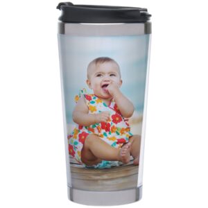 thermo-temp photo stainless steel travel tumbler - create your own
