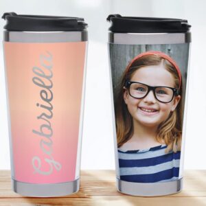 Thermo-Temp Photo Stainless Steel Travel Tumbler - Create Your Own