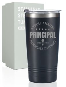 onebttl principal gifts travel coffee mug for men women, 20oz insulated stainless steel tumbler, best gift for principal day, teacher appreciation day, christmas, birthday, retirement - forget