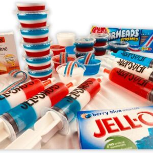 Jello Shot Syringes by JeloShots 32 Pack - Free Recipe eBook, Prewashed & Ready to Use, Jelly Shot Syringes for St. Patrick's Day, Nurses, Graduation, and Bachelorette Parties, Halloween Party Fun