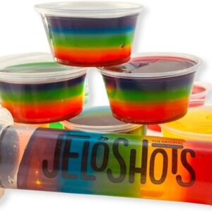 Jello Shot Syringes by JeloShots 32 Pack - Free Recipe eBook, Prewashed & Ready to Use, Jelly Shot Syringes for St. Patrick's Day, Nurses, Graduation, and Bachelorette Parties, Halloween Party Fun