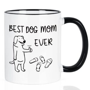 maustic dog mom gifts for women, best dog mom ever mug, dog mom mothers day christmas birthday gifts, best dog mom gifts, dog lovers gifts for women, funny dog mom mug cup ceramic 11 oz