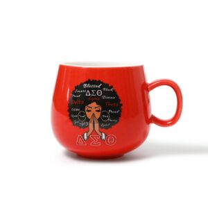 TEMSOOM 1913 Delta Sorority Gifts Coffee Mug for Womens DST Sorority 11.3 Oz Ceramic Coffee Cup Sorority Paraphernalia Girls Gifts